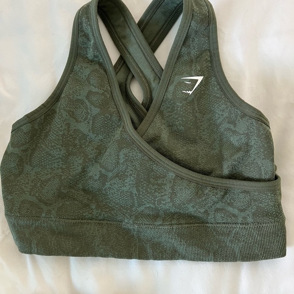 Gymshark matching Green Snake Print Sports Bra and Leggings Set - Picture 5 of 6